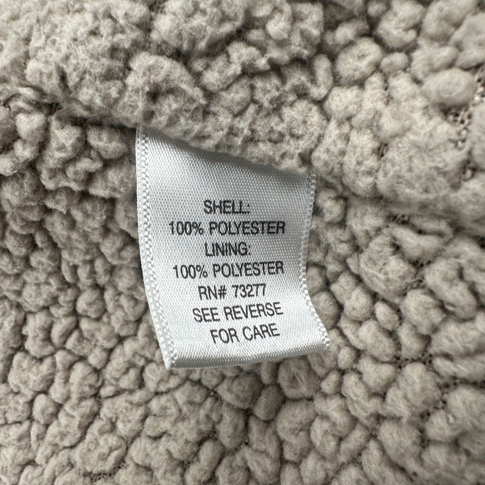 Sonoma Vest Womens XL Life Style Olive Green Sherpa Lined Hooded Utility - Picture 9 of 12